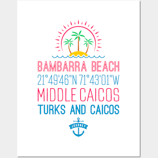 Bambarra Beach, Middle Caicos, Turks and Caicos Islands Posters and Art